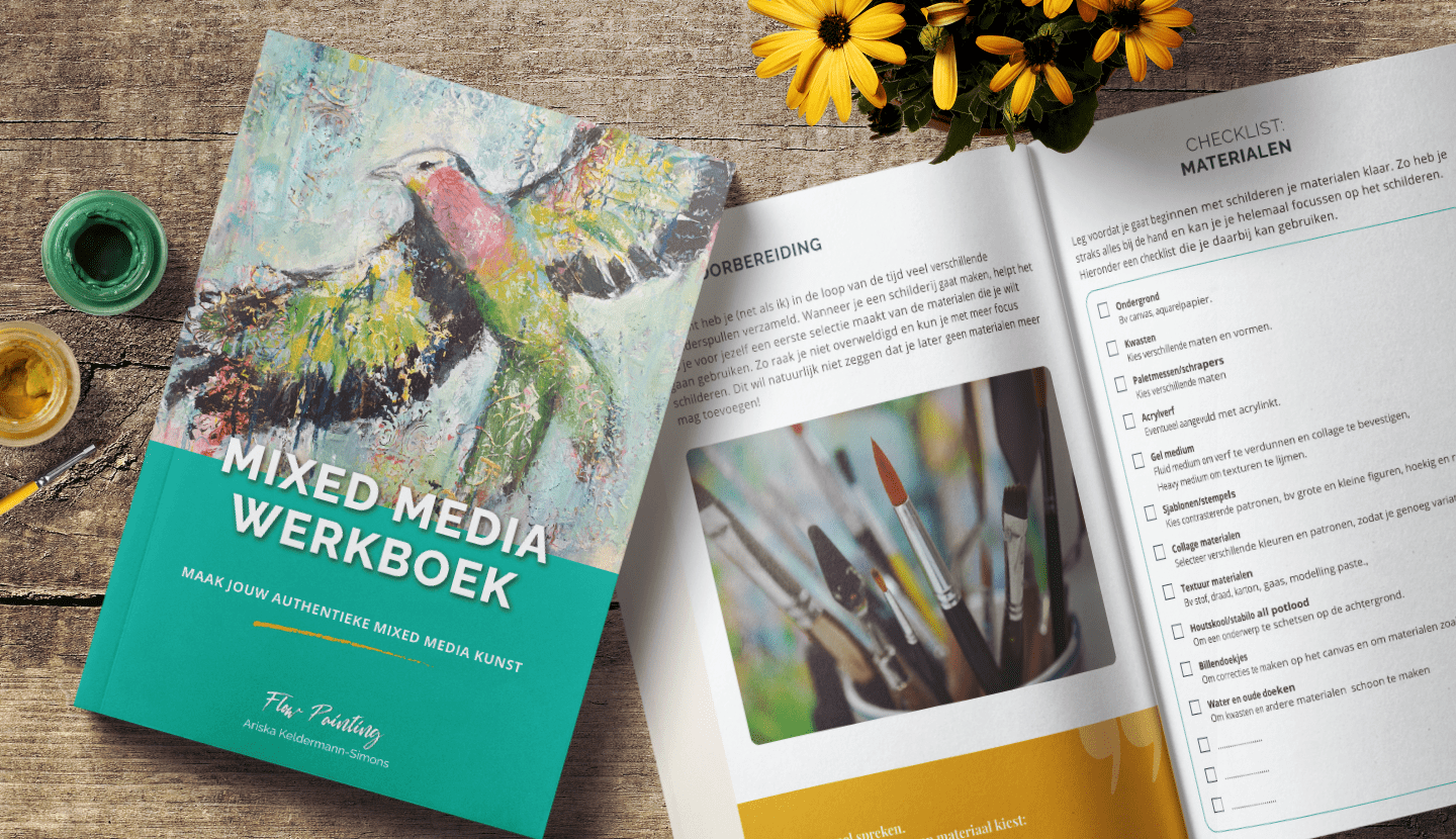 Mixed media boek maken voor jongeren